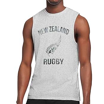 Amazon | New Zealand Rugby ラグビー協会のロゴ メンズ タンク