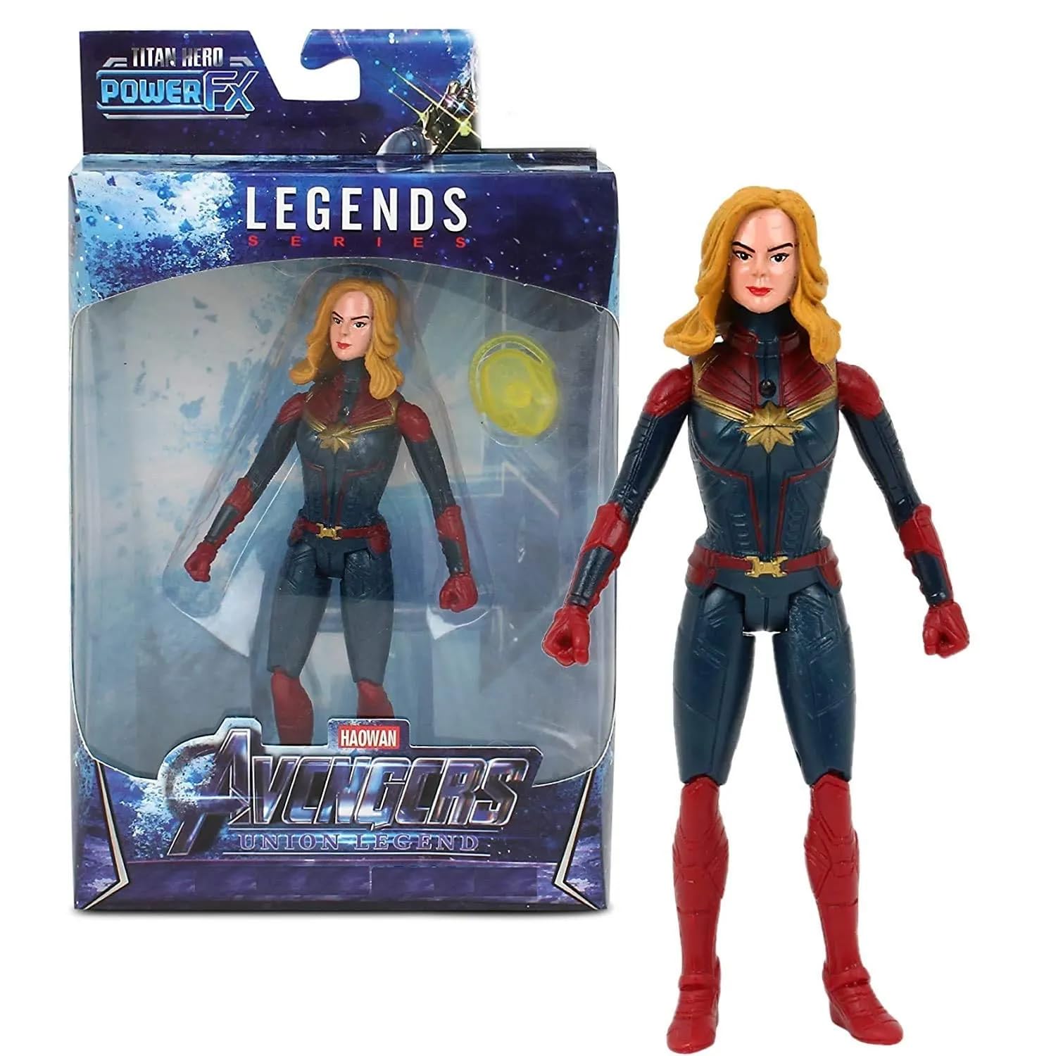 KHILONA WAALA Captain Marvel 6-Inch Action Figure Toys for Kids | Legends Titan Super Heroes Series Action Figures Toys Boys & Girls (B0CF1M3JST) Amazon Price History, Amazon Price Tracker