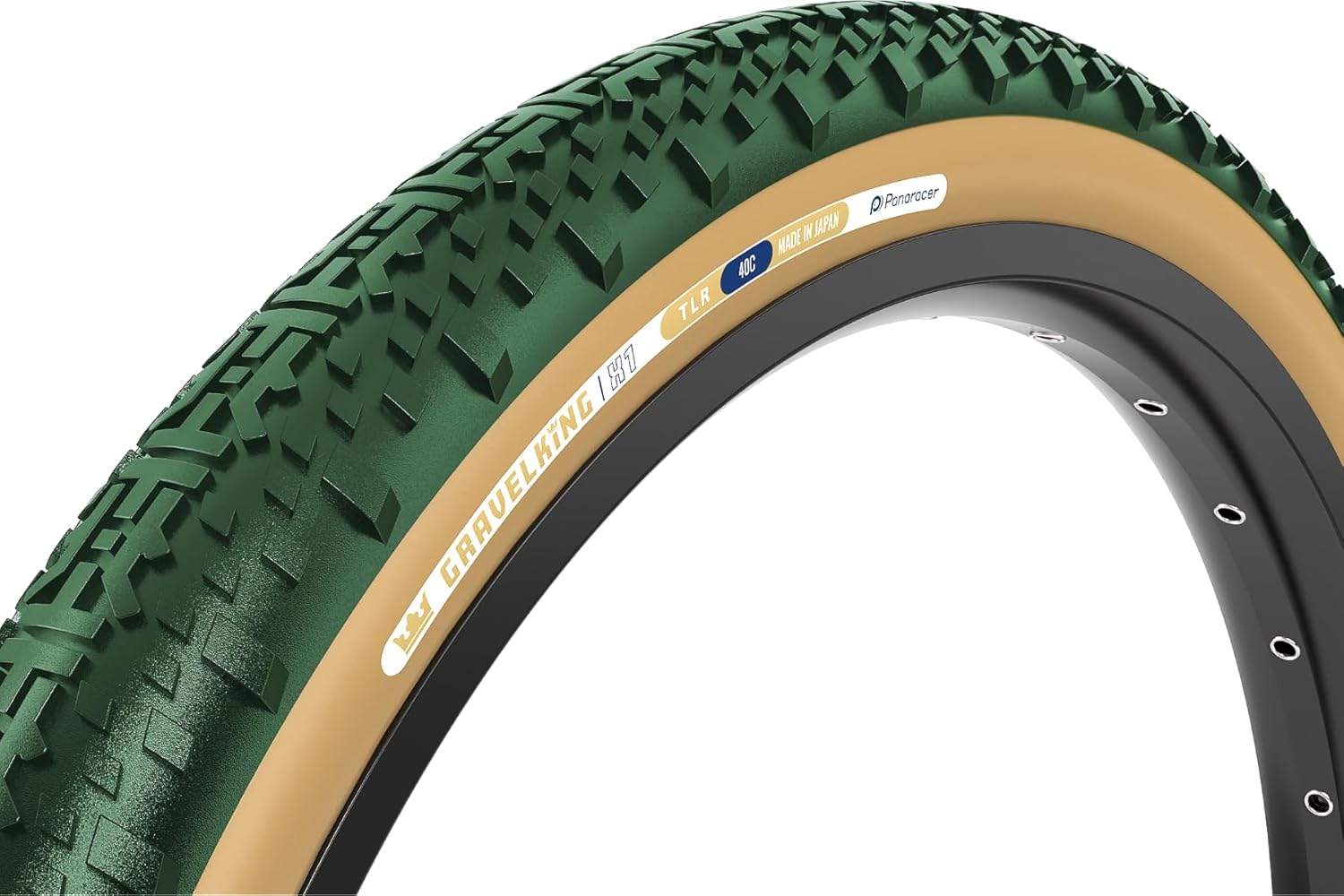 Panaracer Gravelking X1 TLR Tubeless Ready Folding Tyre - ZSG Gravel Compound -Puncture Resistant - Beadlock Technology - 120Tpi TuffTex Casing - Gravel Cycling Tyre