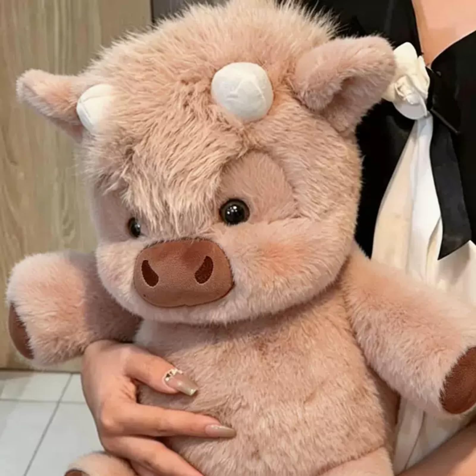 Running Cow Plush Toy, 18 Inch Cute Cows Running Stuffed Animal, Interactive Movable Legs Plush Cow Doll Pillow, Funny Stress Relief Run Cows Soft Toys Party Favors for Kids & Adults