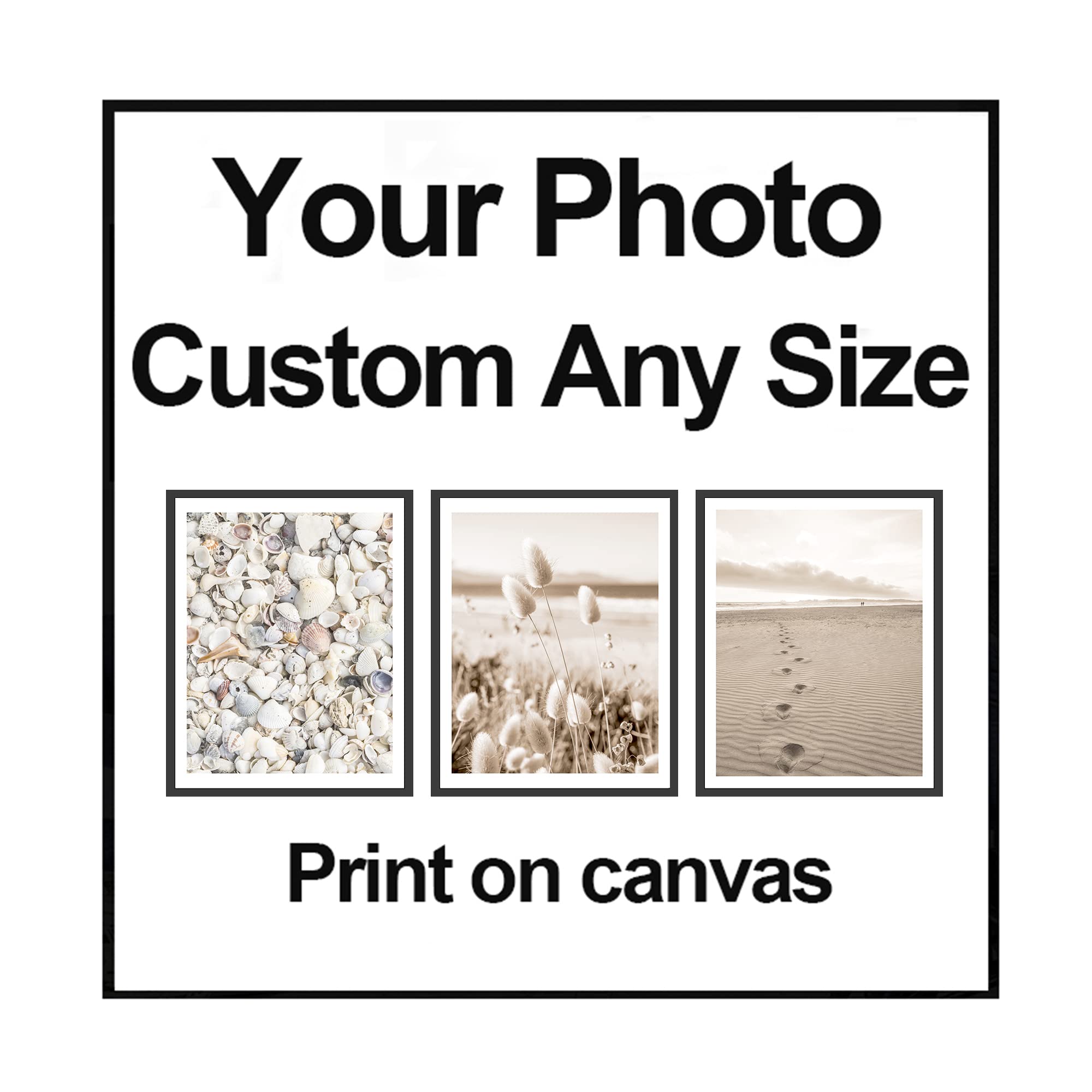 Personalised Canvas Prints Wall Art Prints Photo Gifts Custom Picture Image Photo on Canvas for Home Living Room Bedroom Kitchen Decor Customised Gifts(Unframed) (8"x10")