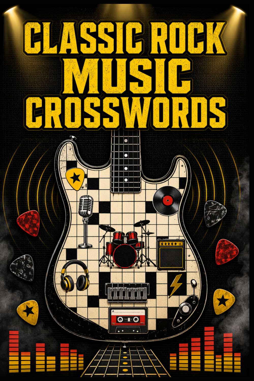 Classic Rock Music Crosswords: 60 Challenging Crossword Puzzles Inspired by Classic Rock Hits and Guitar Culture for Adults