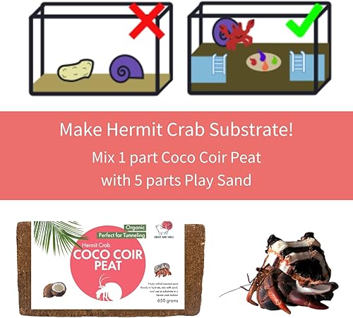 Miniatura 2 de Snout and Shell Coco Peat - Ropa de cama de reptiles y anfibios de 1.4 libras, perfecta para ranas, salamandras, geckos y serpientes tunelizantes,