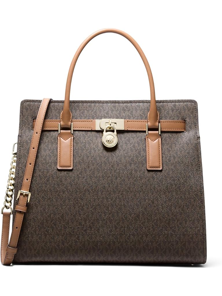 Brown Michael Kors Hamilton Moderne Large Satchel