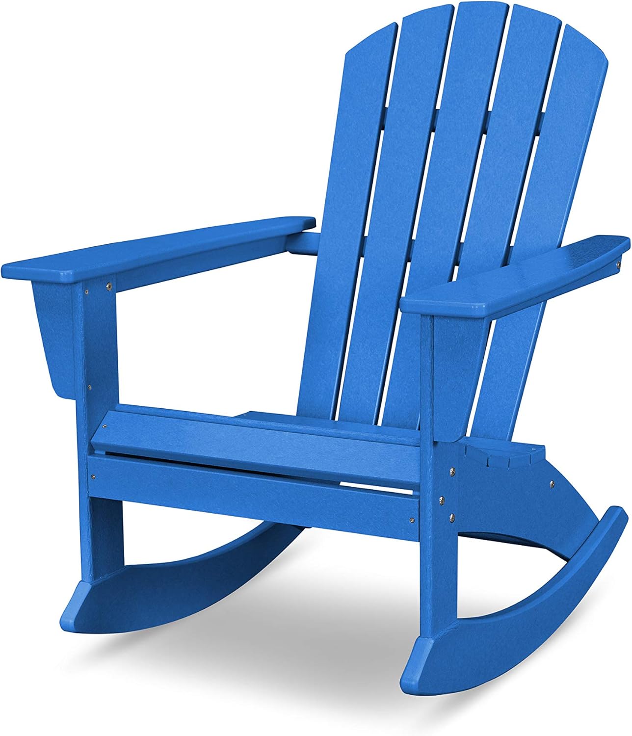 POLYWOOD® Nautical Adirondack Rocking Chair in Aruba