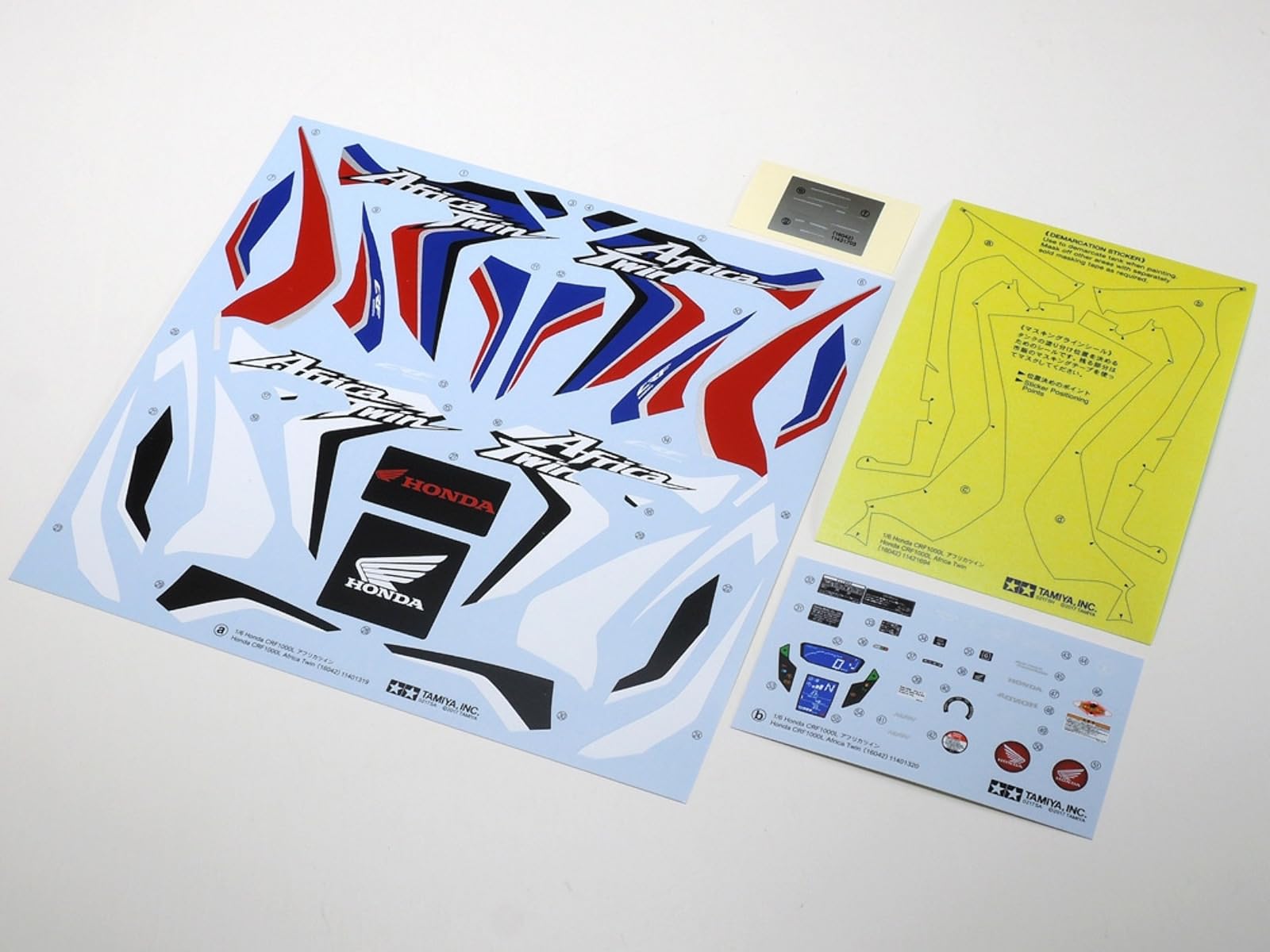 TAMIYA 1:6 Honda CRF 1000L Africa Twin Enduro - modelkit, Kit de plástico, Kit para Montar, réplica Detallada, sin Pintar