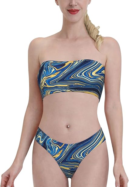 bandeau bikini set damen