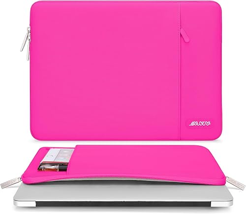 Vista 28 de MOSISO Funda vertical de poliéster con bolsillo para laptop de 15 pulgadas, para MacBook Air 15 M4 A3241, M3 A3114 y M2 A2941 de 2025, 2024 y 2023