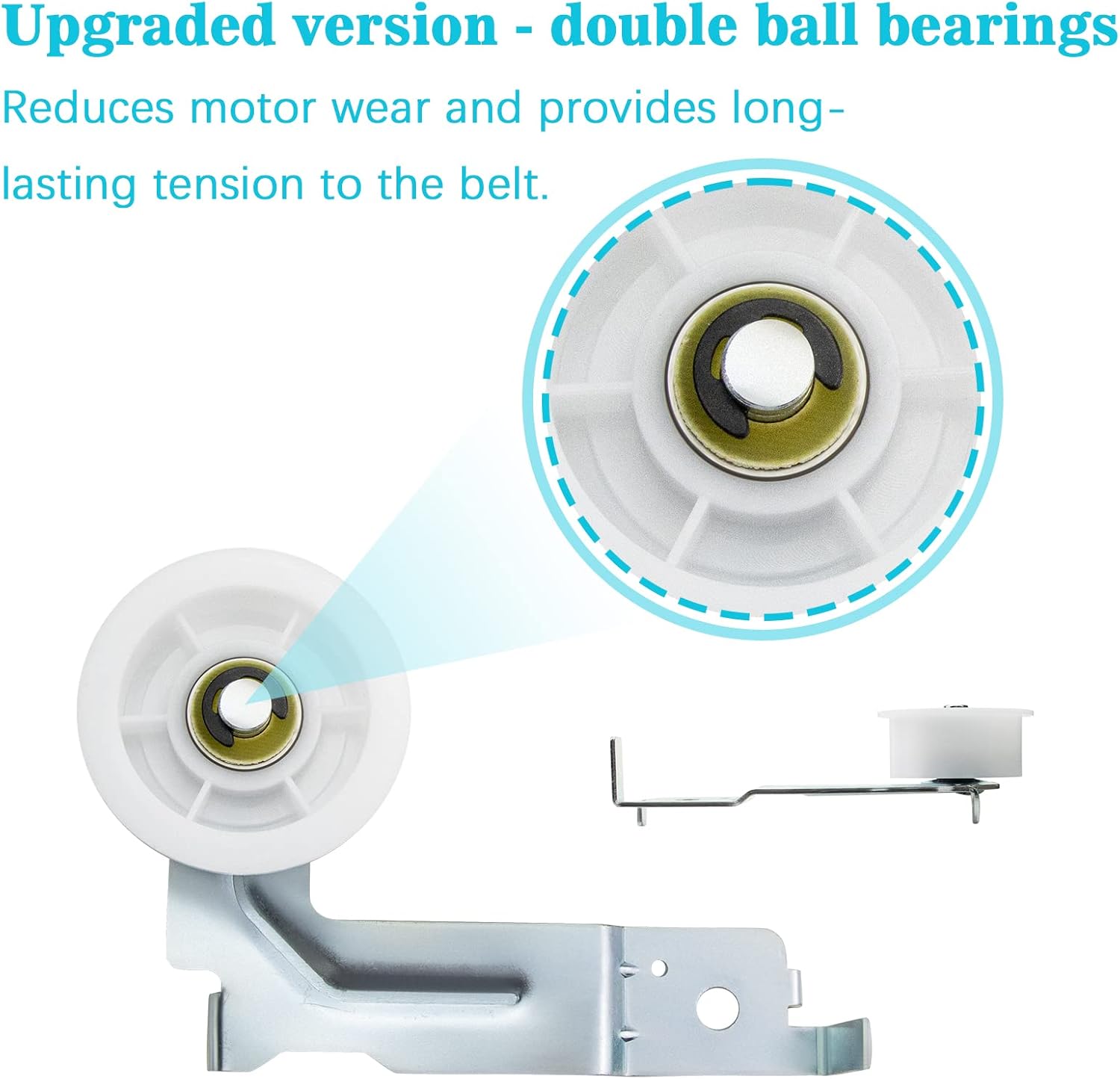 Upgraded Sam-sung Dryer Roller Replacement Kit - DC97-16782a Drum Roller,DC93-00634a Idler Pulley,6602-001655 Dryer Belt, for DV45h7000ew/A2 DV42h5000ew/A3 DV40j3000ew/A2 DV50k8600ev/A3 DV50k8600EV : Appliances
