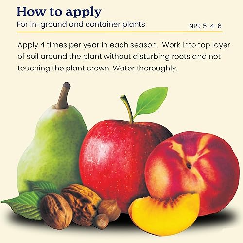 Miniatura 4 de True Organic Fertilizante granular de alimentos para árboles frutales y nueces, 12 libras, CDFA, OMRI Listado para jardinería orgánica NPK 5-4-6