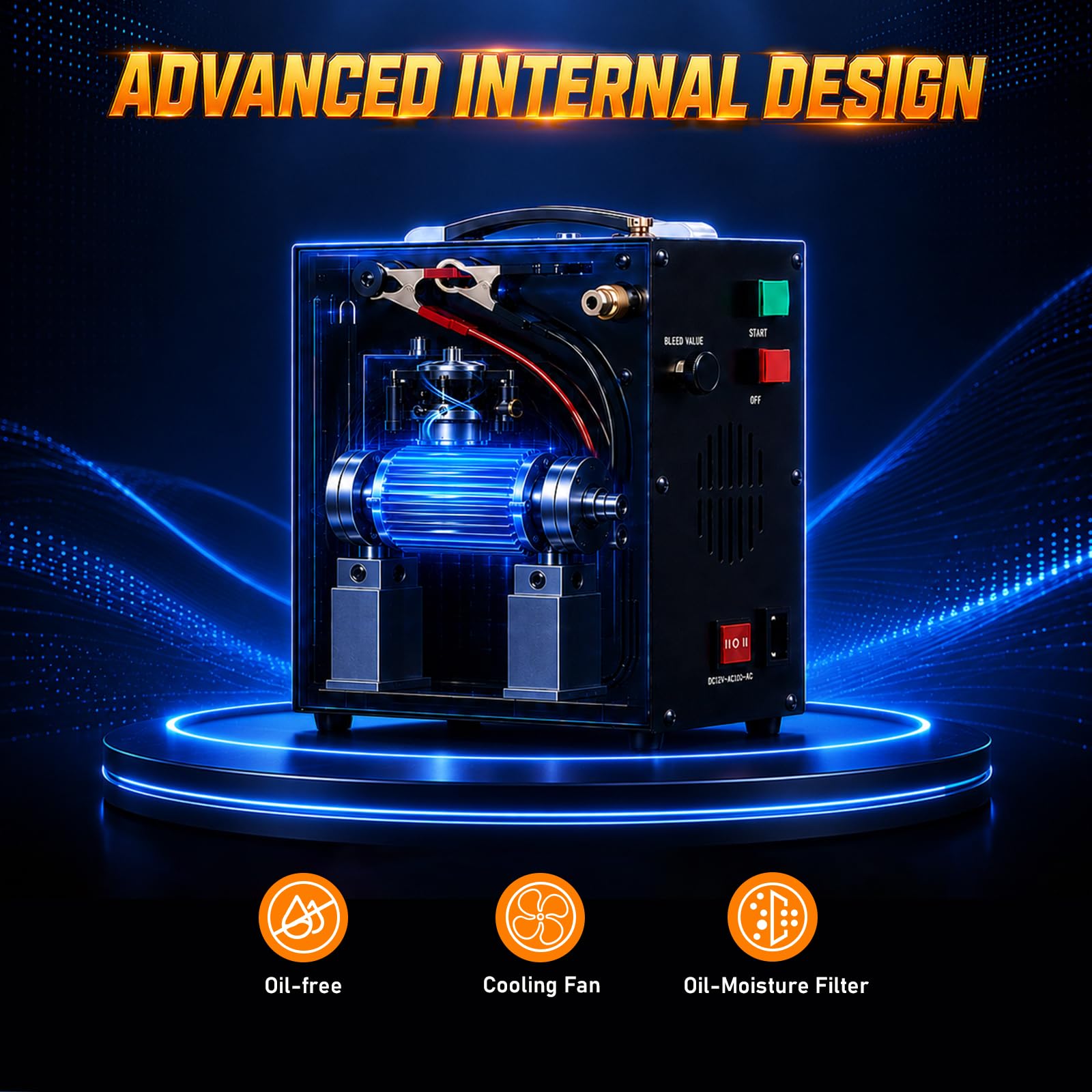 SMACO 4500 PSI Air Compressor - Auto Shut Off -6