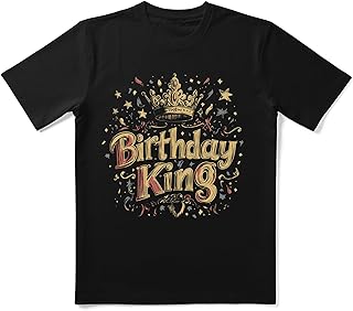 Gift for Birthday Party Shirt Birthday King Shirt for Men Husband Boyfriend Boys