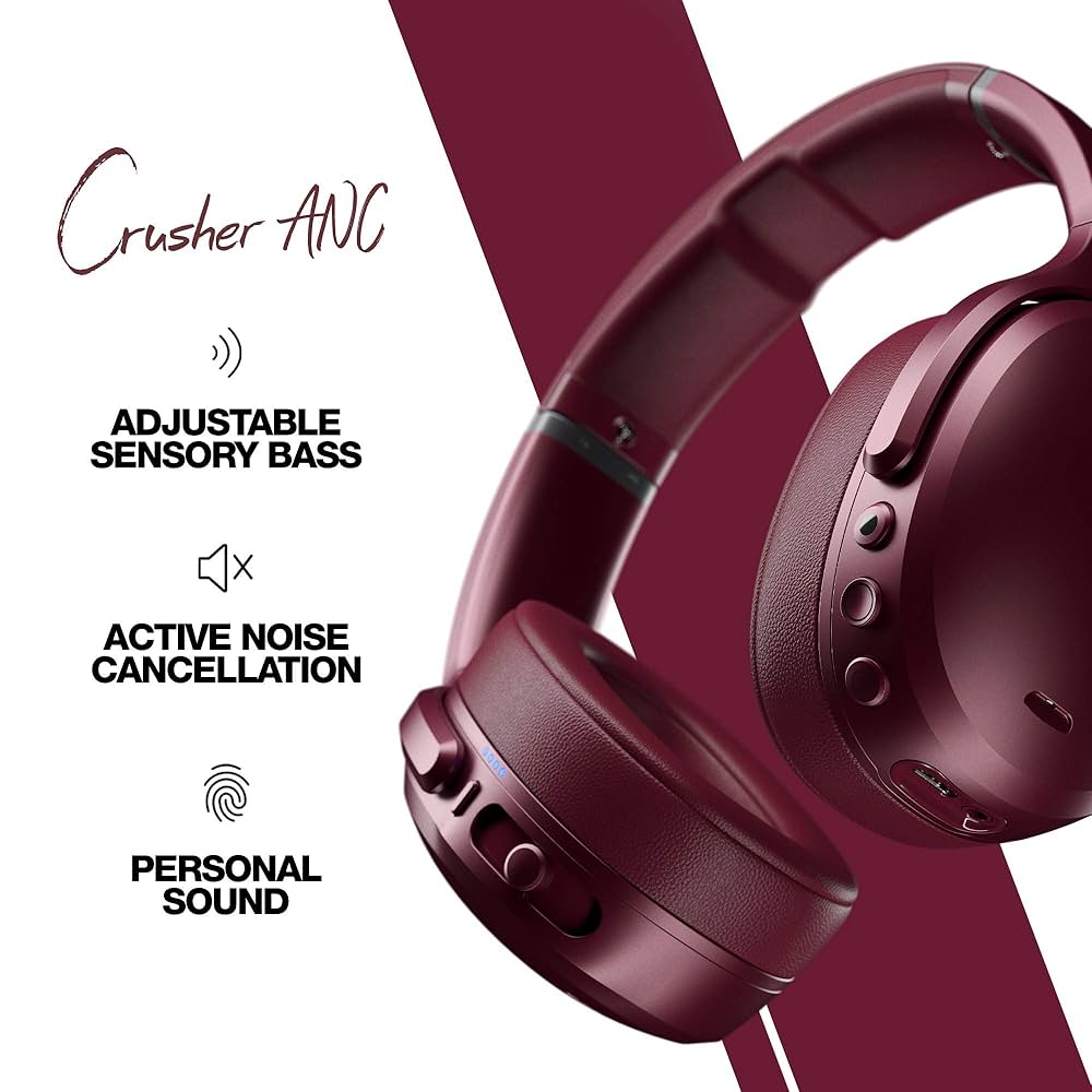 Refurbished) Skullcandy Crusher Active Noise Cancellation