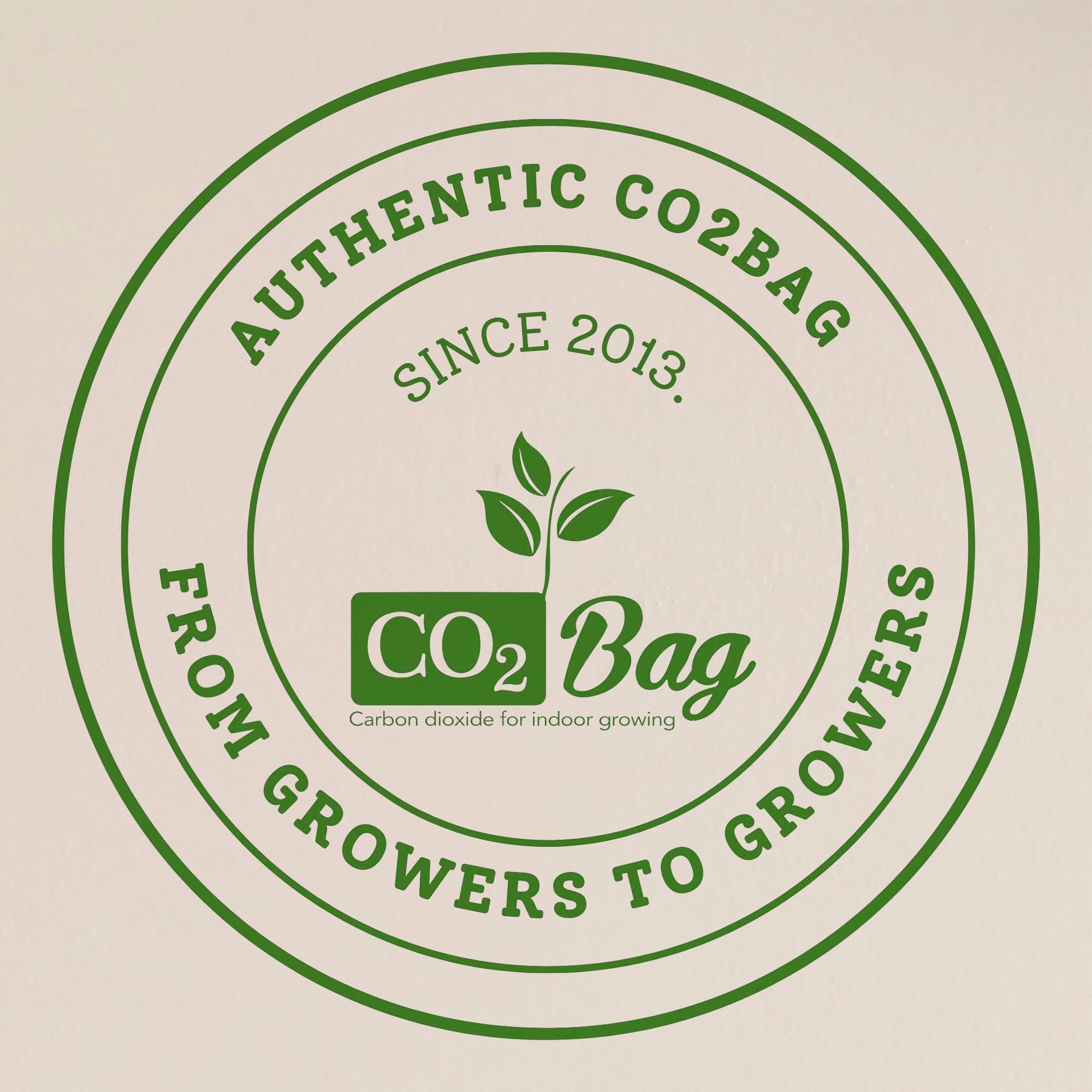 CO2bag Pour une croissance vigoureuse des plantes (lot de 2 - taille M) - Améliore le goût, la couleur et le rendement de la récolte - Compact, sans entretien et sans danger - Pour les serres jusqu'à