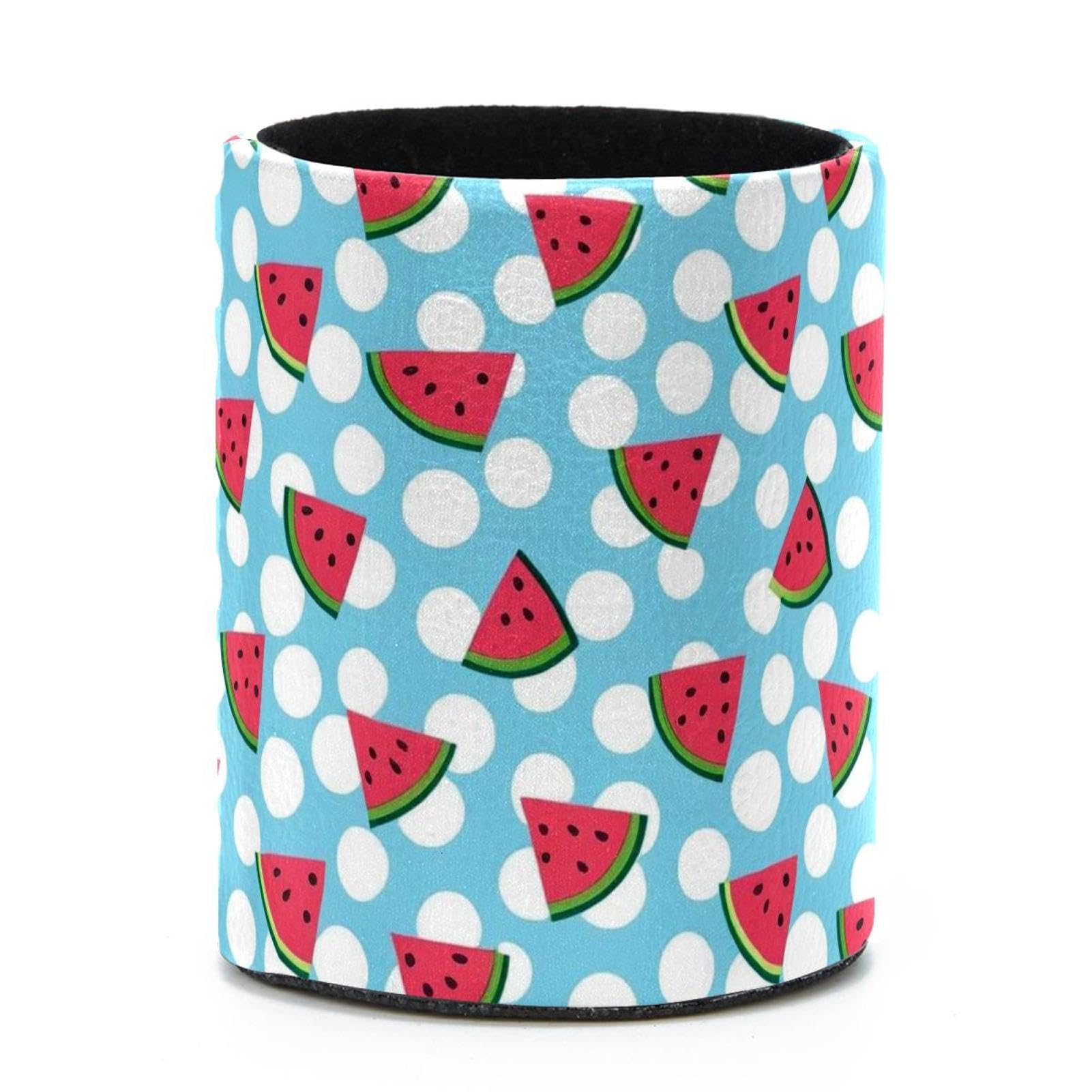 VAPOKF Round Pencil Holders for Desk, Watermelon Pen Holders Pen Pot Makeup Brushes Storage Desktop Stationery Supplies Organiser for Home Office