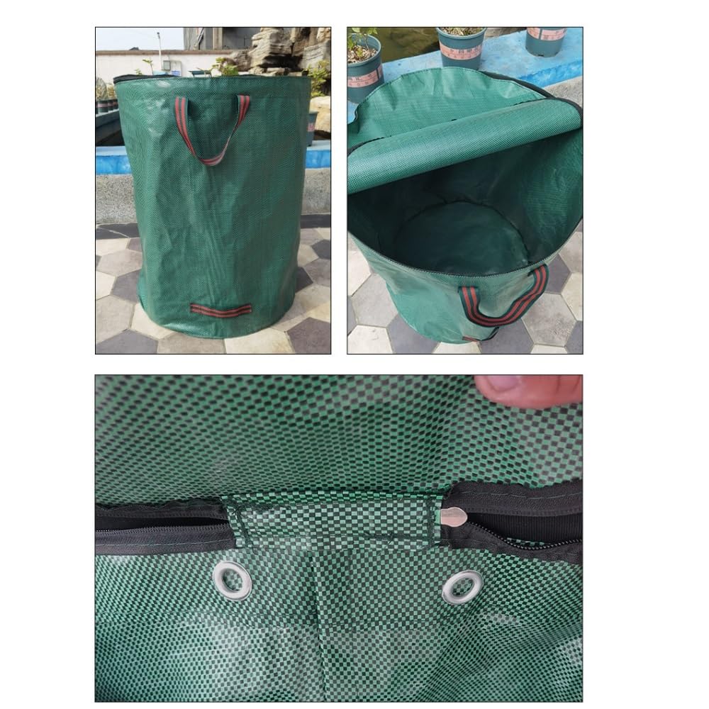 Contenitore pieghevole per rifiuti da giardino,sacchetto per la raccolta delle foglie sacco per,cestino leggero Sacco detriti giardino