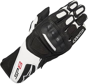 Alpinestars SP-8 バイクグローブ 白黒L サイズ Alpinestars SP-8 バイクグローブ 白黒L サイズ Amazon