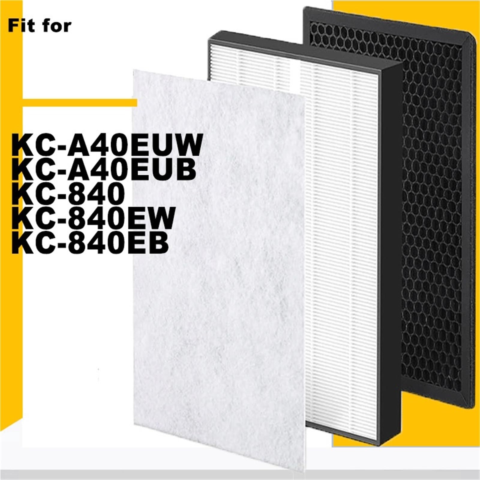 Kompatybilny Z Sharp FZ-A41HFR FZ-A41DFR Wymiana Filtra Akcesoria Do Oczyszczania Powietrza KC-A40EUW KC-A40EUB KC-840 KC-840EW KC-840EB(FZ-C70HFE FZ-C70DFE)