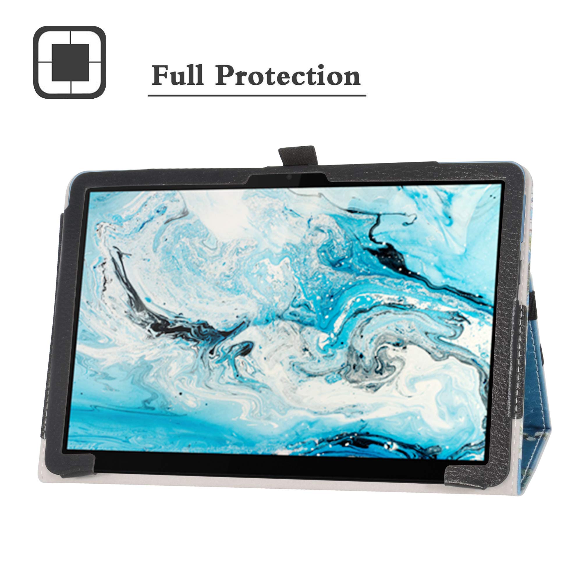 LiuShan Compatible with Lenovo Chromebook Duet case,PU Leather