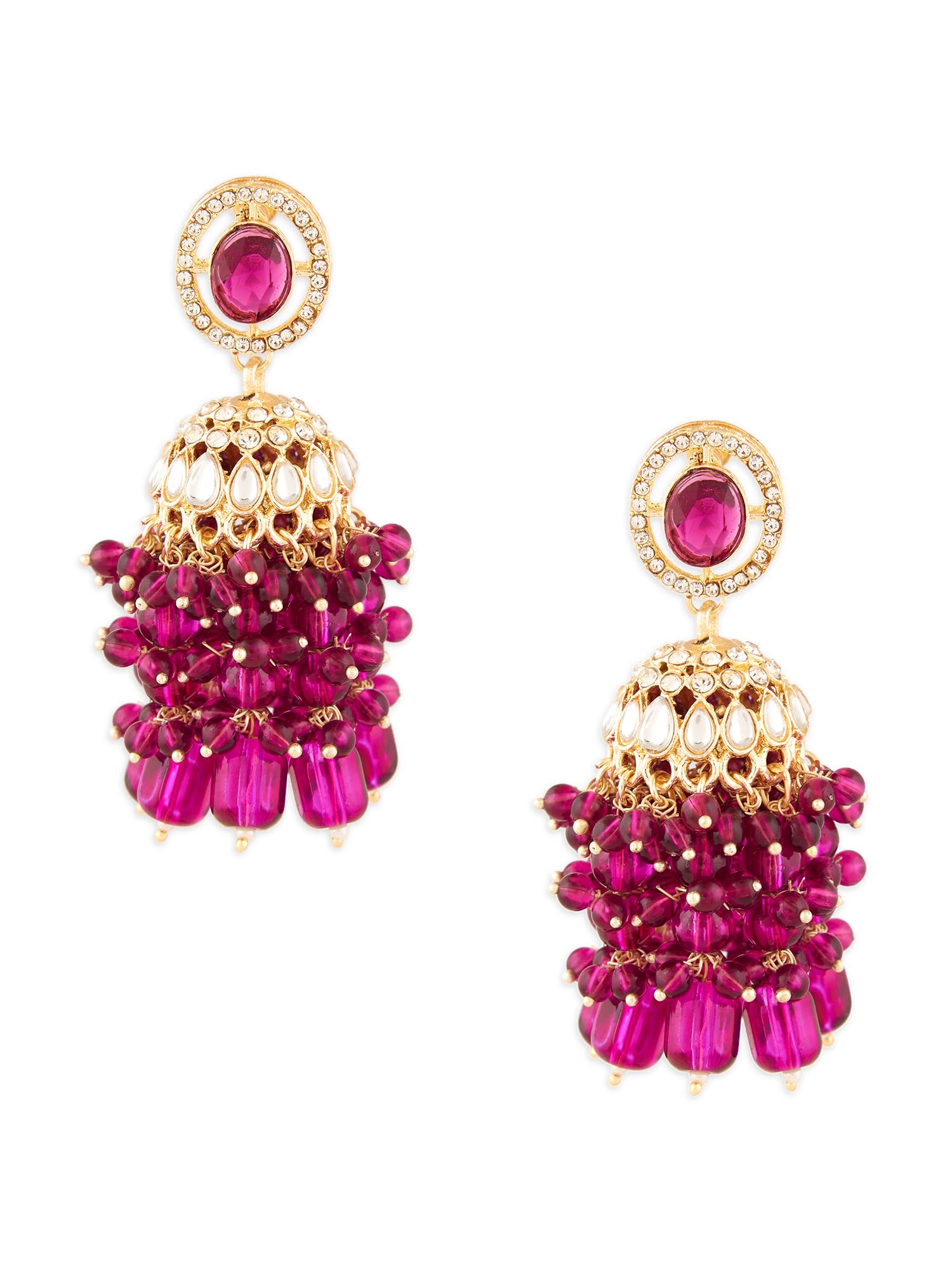 See full amazon price history chart for Zaveri Pearls Purple Stone Dazzling Austrian Diamonds Clustered Beads Drop Jhumka Earring For Women-ZPFK18192 Zaveri Pearls Purple Stone Dazzling Austrian Diamonds Clustered Beads Drop Jhumka Earring For Women-ZPFK18192 (B0D4M1NBNG) Amazon Price History, Amazon Price Tracker