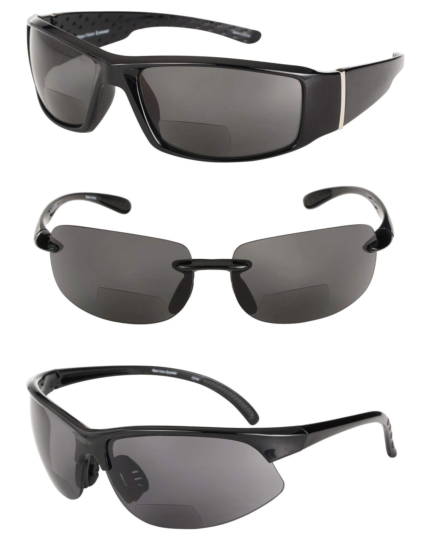 "The Allstars Part II" 3 pares de nuestras gafas de sol unisex polarizadas bifocales deportivas
