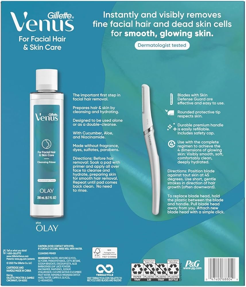 Amazon.com: Venus Dermaplane Tool for Facial Hair and Skincare Kit