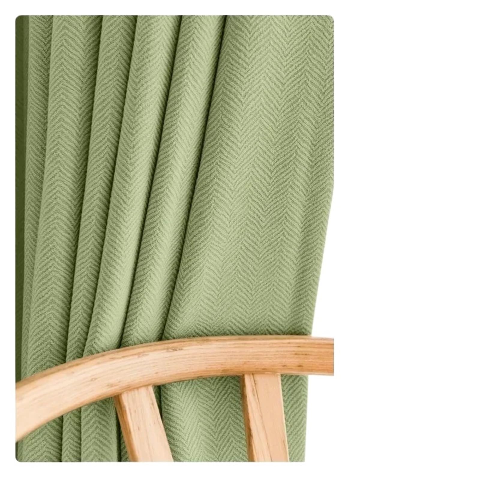 Rideaux épais en chenille occultants pour fenêtres tendance de salon
