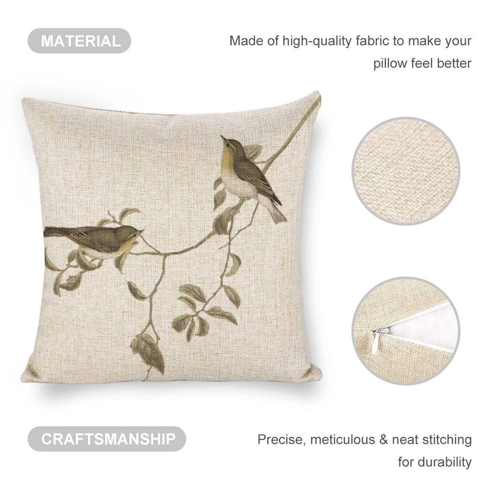 Smooffly Kissenbezug Mit Totenkopf-Skelett, Leinen, Dekoratives Quadratisches Design, Für Couch, Wohnzimmer, Sofa, Bett, 45 X 45 Cm
