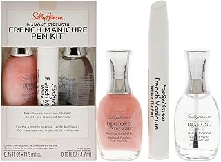 Sally Hansen Diamond Strength French Manicure Set - 45141 Ballet Bare 0.45oz Nail Polish - 3227 Ballet Bare, 0.45 Base and...