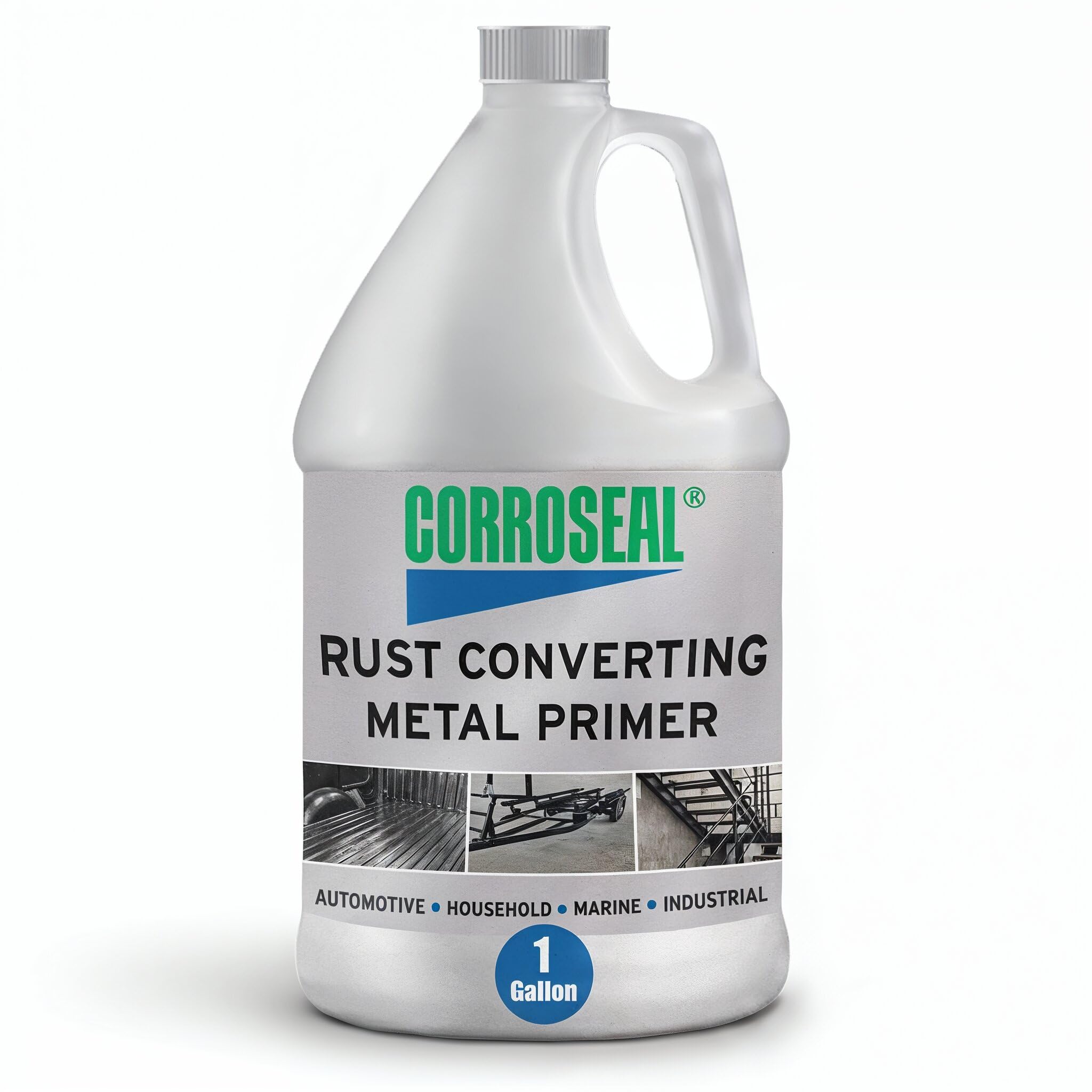 Corroseal Rust Converter & Metal Primer – Stops & Prevents Corrosion on Metal, Pro-Grade Rust Inhibitor for Cars, Trucks, Trailers, Marine & Industrial Equipment, 1 Gallon