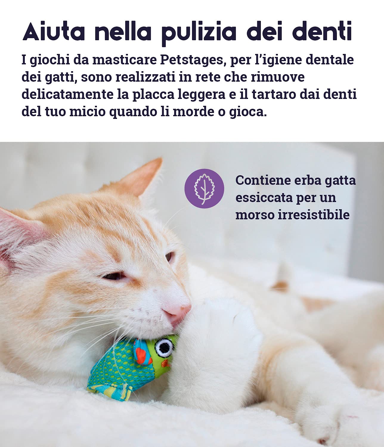 Petstages Catnip Chew Mice - gioco per gatti da masticare - salute dentale - confezione da 2