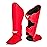 Elite Sports Muay Thai Shin Guards Kickboxing MMA Muay Thai Leg Instep Protective Pads, Martial Art Kicking Sparring Training Gear for BJJ Karate Boxing Taekwondo (Solid Red, LXL)