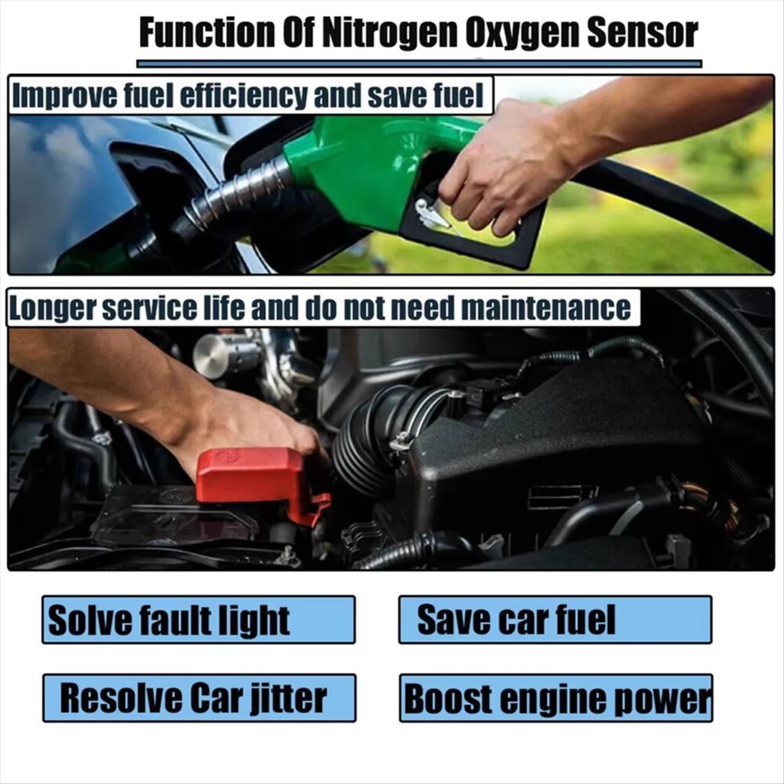 para Transit, para Sensor de óxido de nitrógeno Personalizado 2.0 Sensor NOx 2382101 JK21-5L248-AG JK215L248AG SNS737A A3C02859500-01 Sensor Nox