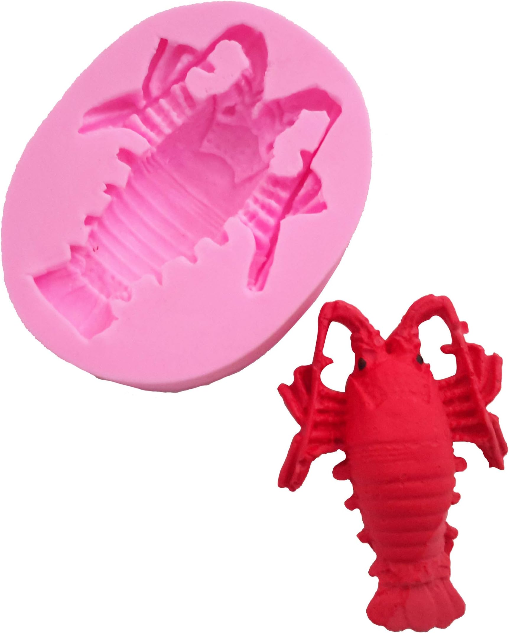 Lobster Fondant Cake Decoration Molds Silicone Mold for Chocolate Candy Making Gummy Sugarcrafts Soap Homemade Mould Cupcake Jelly Pudding Molds