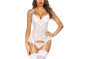 Sensuous Corset Set with Alluring Garter Straps