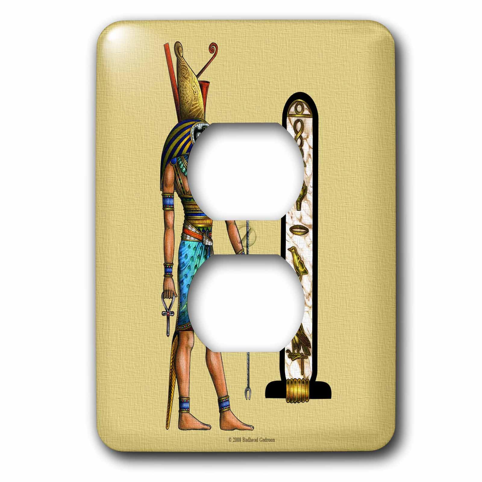 Interruptor de luz Horus 3dRose lsp_167462_6 con diseño decorativo de Dios egipcio pagano