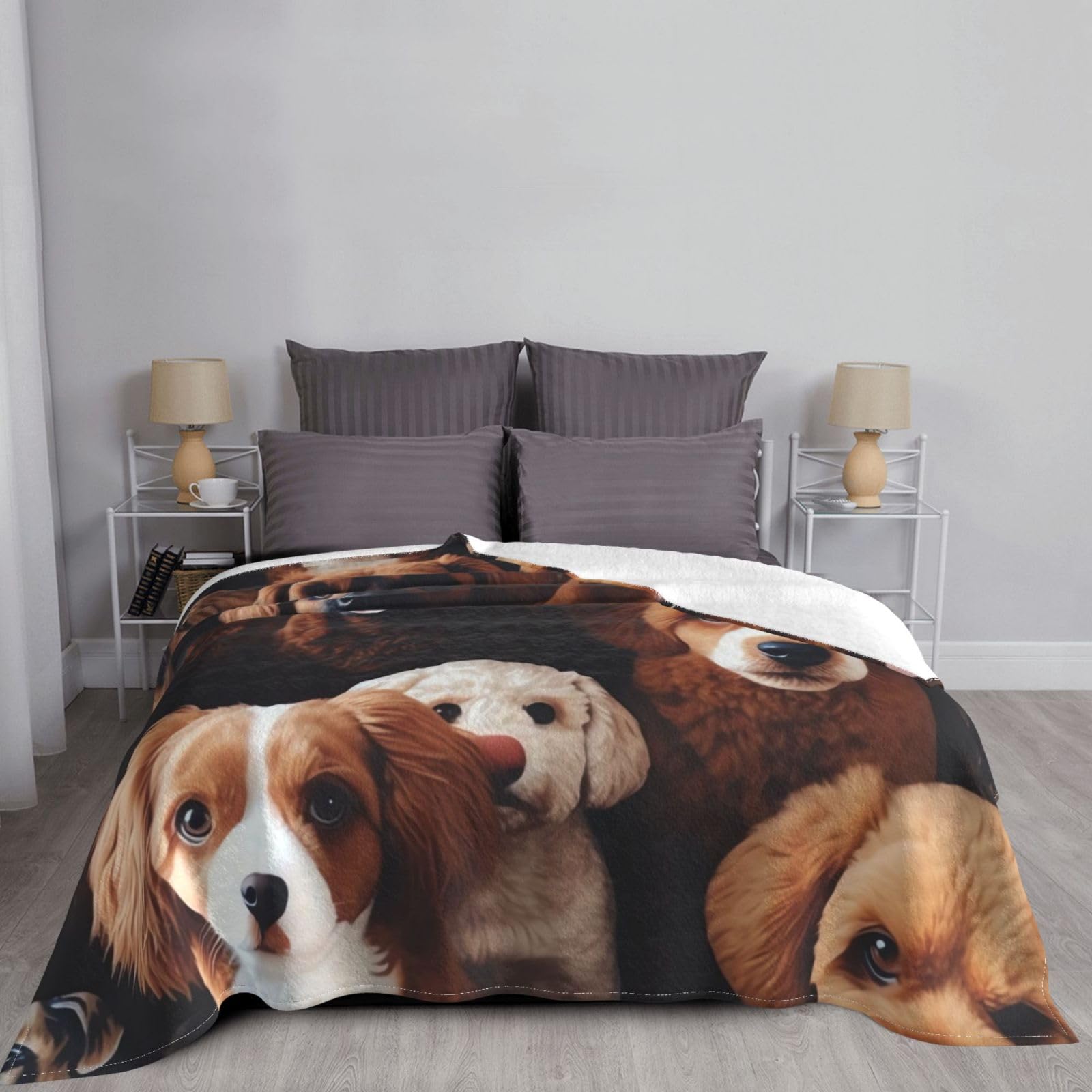 Rottweiler-Decke Aus Weichem Fleece – 152x203 Cm, Warm & Kuschelig Für Sofa & Bett