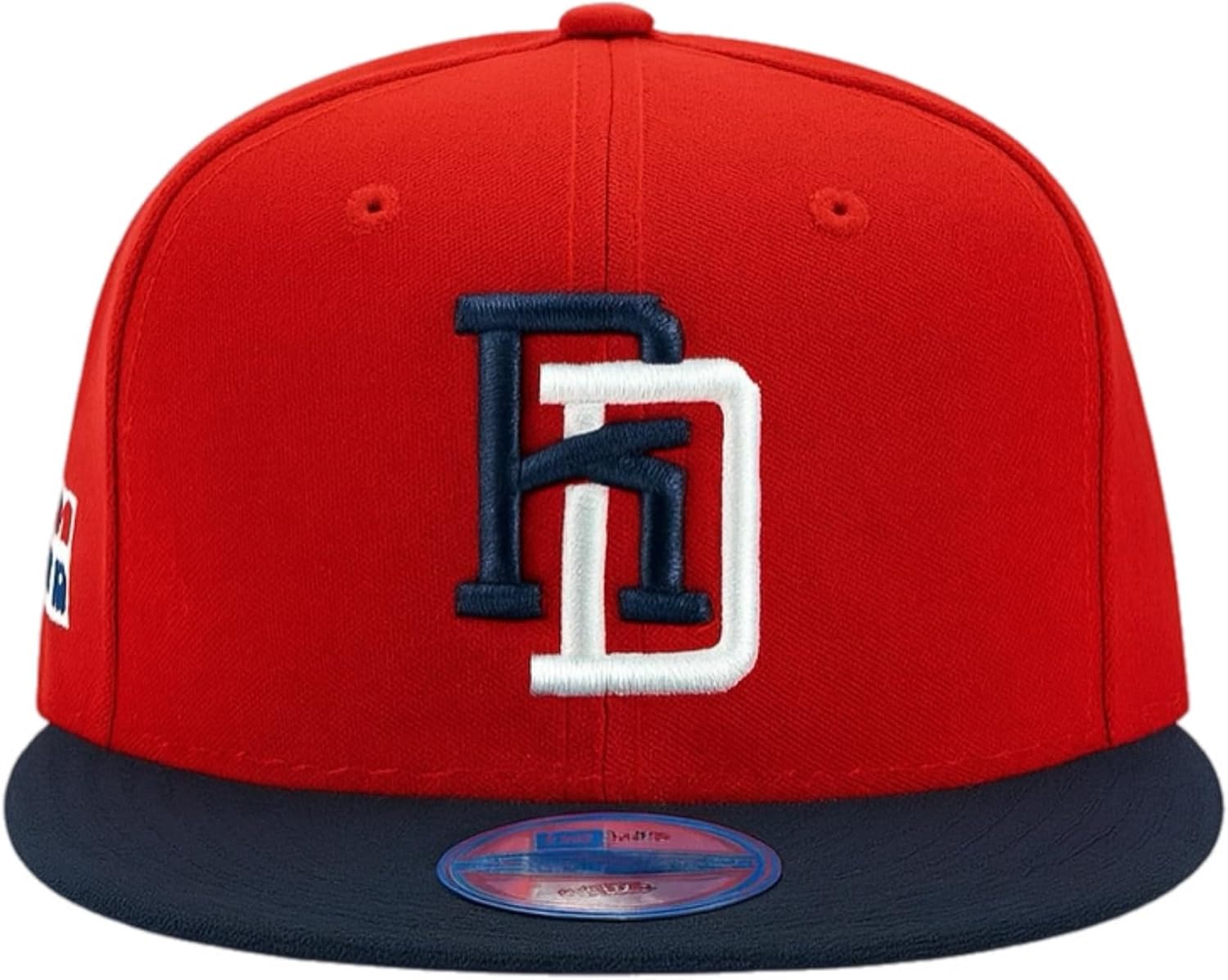 Dominicana Red and Blue RD Snapback Hat – Baseball Cap - Clasico Mundial - Replica Roja Azul