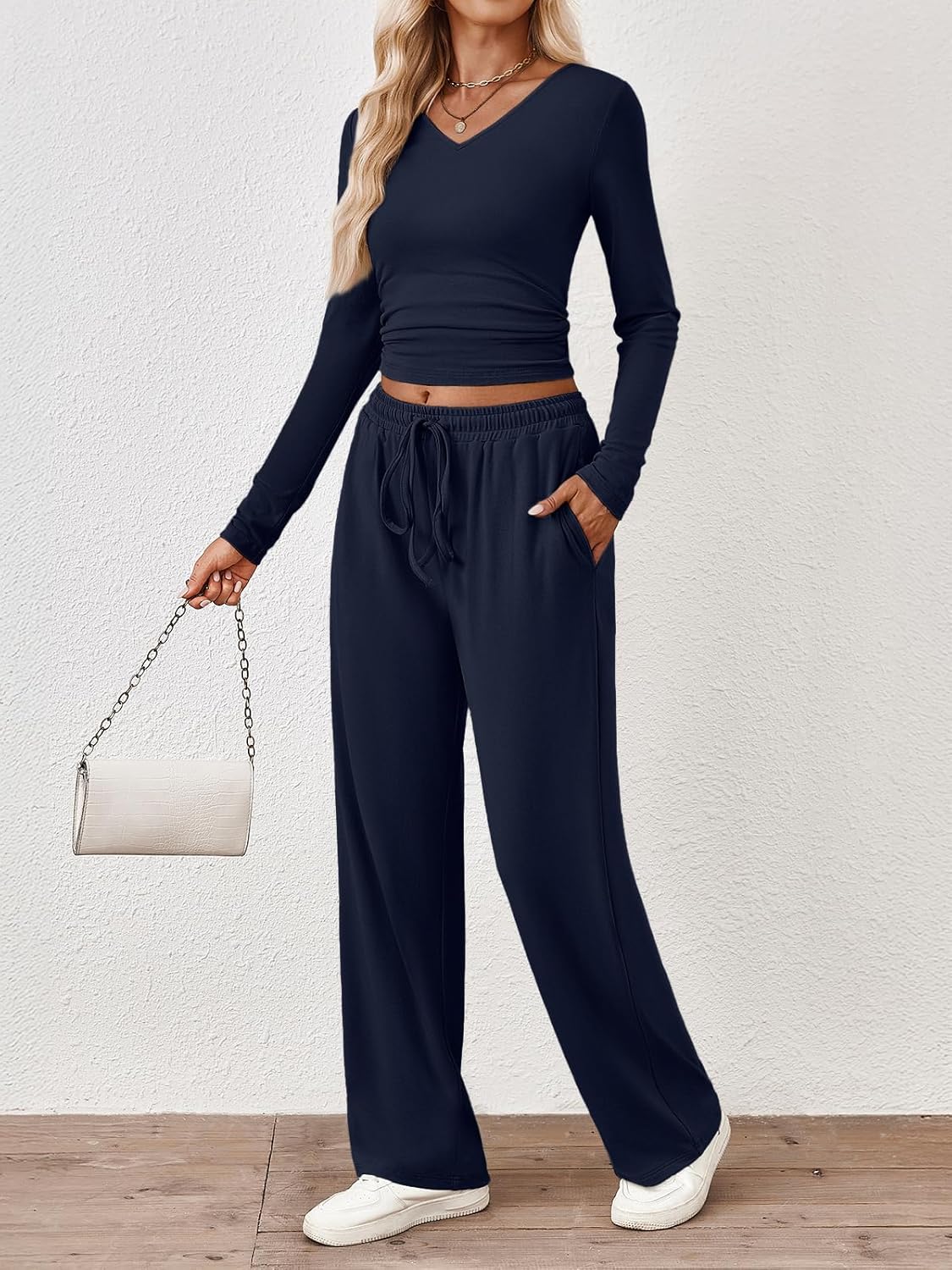 Trendy Queen 2 Piece Lounge Sets for Women Fall Outfits 2025 Fashion Two Piece Sweatsuits Business Casual Outfits Clothes - Image 3