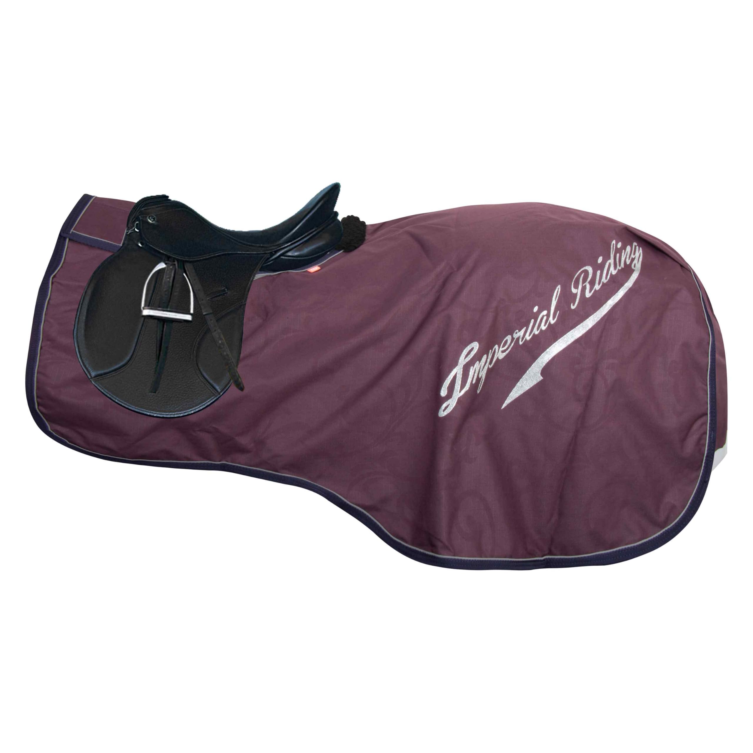 Couverture imperméable cheval bordeaux pour les journées de pluie