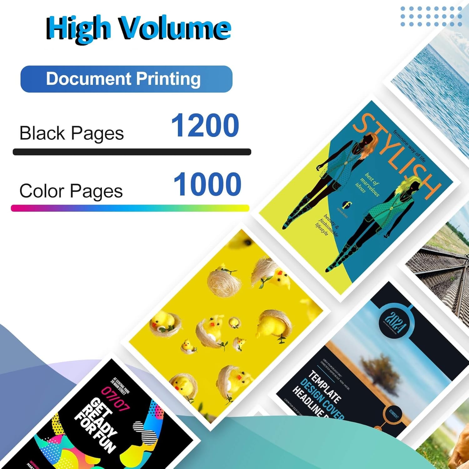 910XL Ink Cartridges Replacement for HP 910xl Ink Cartridges Combo Pack with OfficeJet Pro 8025e 8015e 8028e 8035e 8025 8035 8020 Printer (Black, Cyan, Magenta, Yellow)