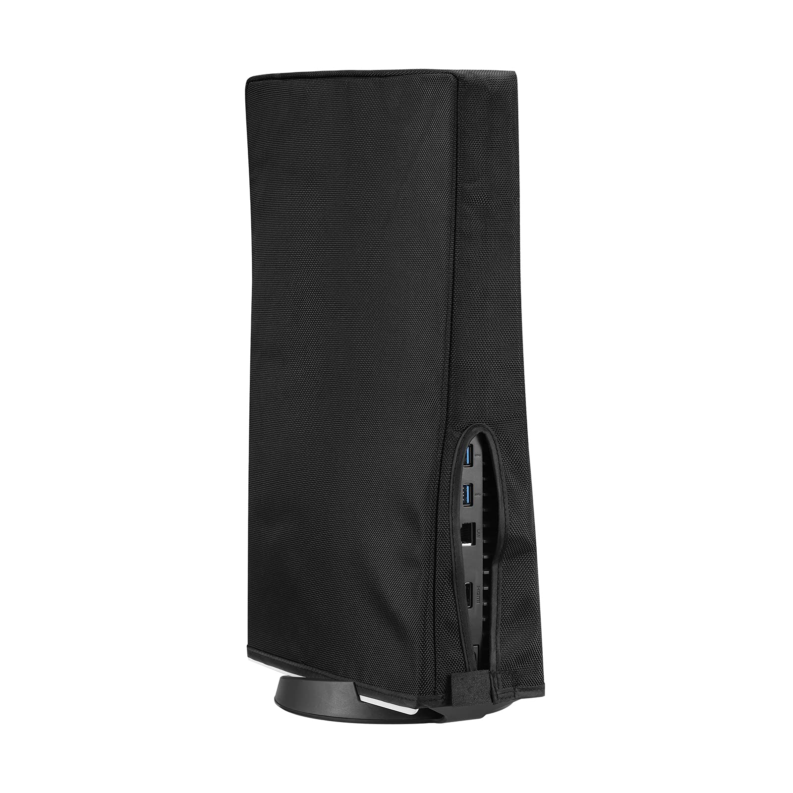 EMiEN Dust Cover For PS5 Console. Oxford Fabric Anti-Scratch Waterproof Dust Guard With Back Cable Port For SONY Playstation 5 Digital & Disk Version