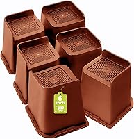 Vista 8 de Elevadores de cama de 2 pulgadas, 3 pulgadas, 4 pulgadas, 6 pulgadas, 8 pulgadas, resistente, elevador de muebles de gran tamaño para sofá, mesa