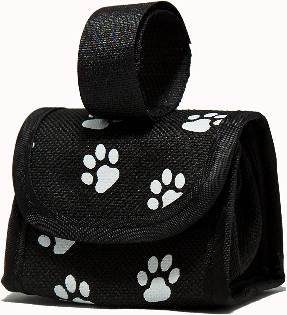 Dog Supplies Paw Print Dispenser (Black)