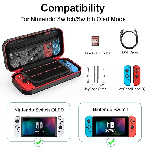 Miniatura 3 de ZYHKJYL Carrying Case for Nintendo SwitchSwitch OLEDSoft Compact Carrying Case Pouch, for Nintendo SwitchOLED Console & Accessories, Lightweight