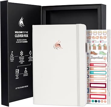 Clever Fox 13-week Ultimate Achievers Daily Goal Planner, White