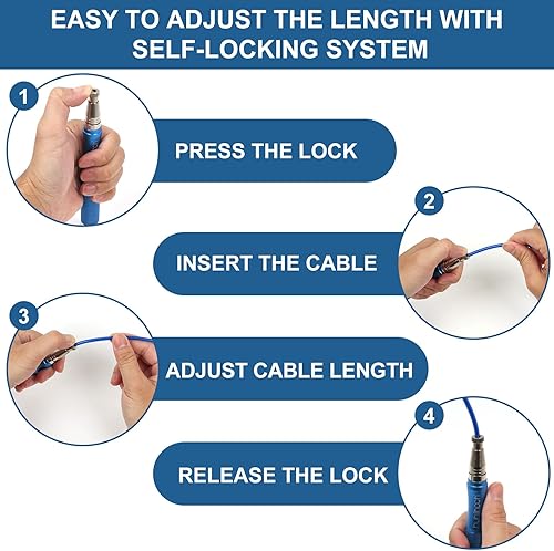 Miniatura 3 de Cuerda de saltar con peso de velocidad con mecanismo de bloqueo seguro, giro suave de 360, asas antideslizantes con textura mate, cuenta con 2