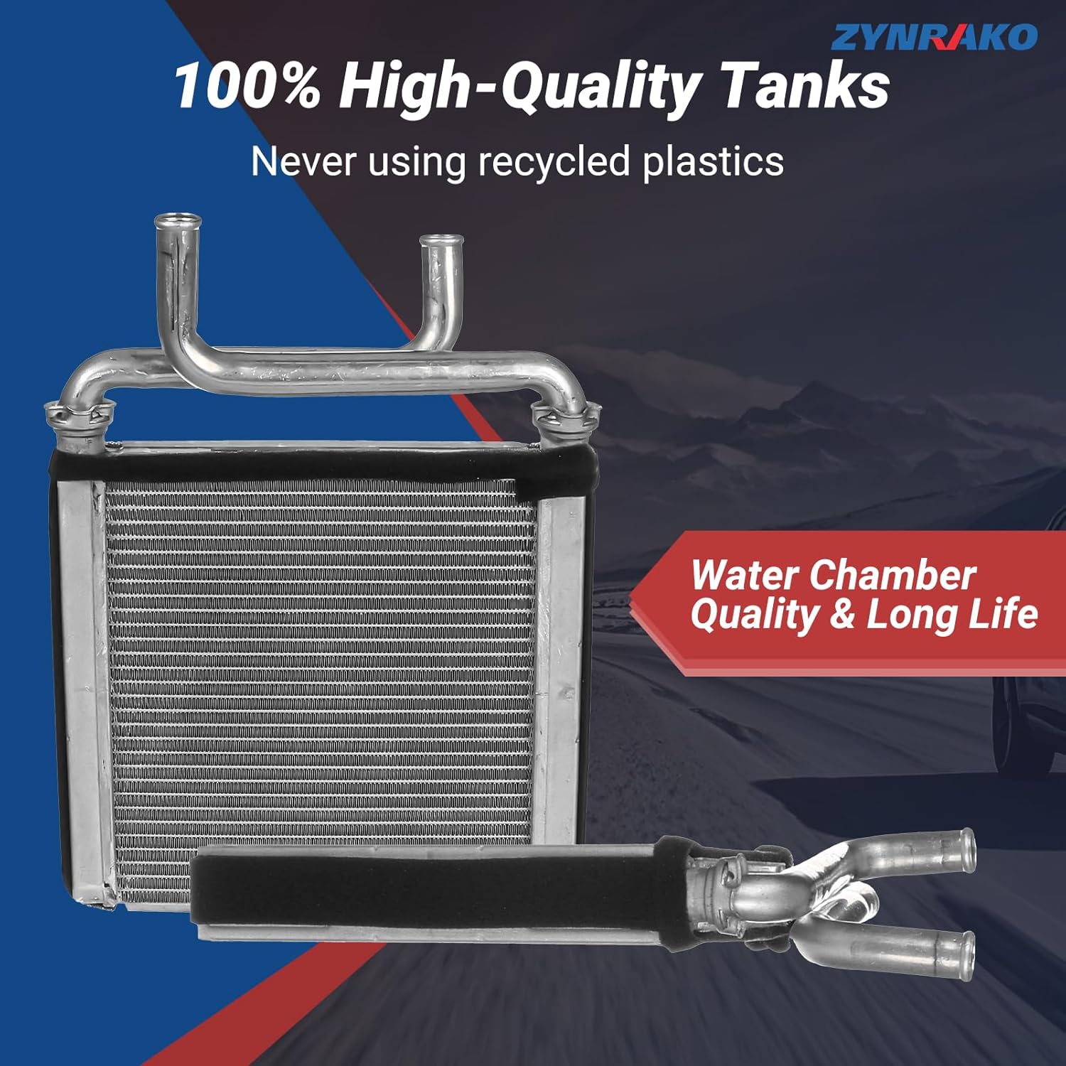 HVAC Heater Core, automotive replacement heater cores, Compatible with Dodge Ram 1500 Van/2500 Van/3500 Van 2003, for Dodge Ram 1500/4000 2002-2008 Replace 68004228AA, 68004228AB, 5073971AA