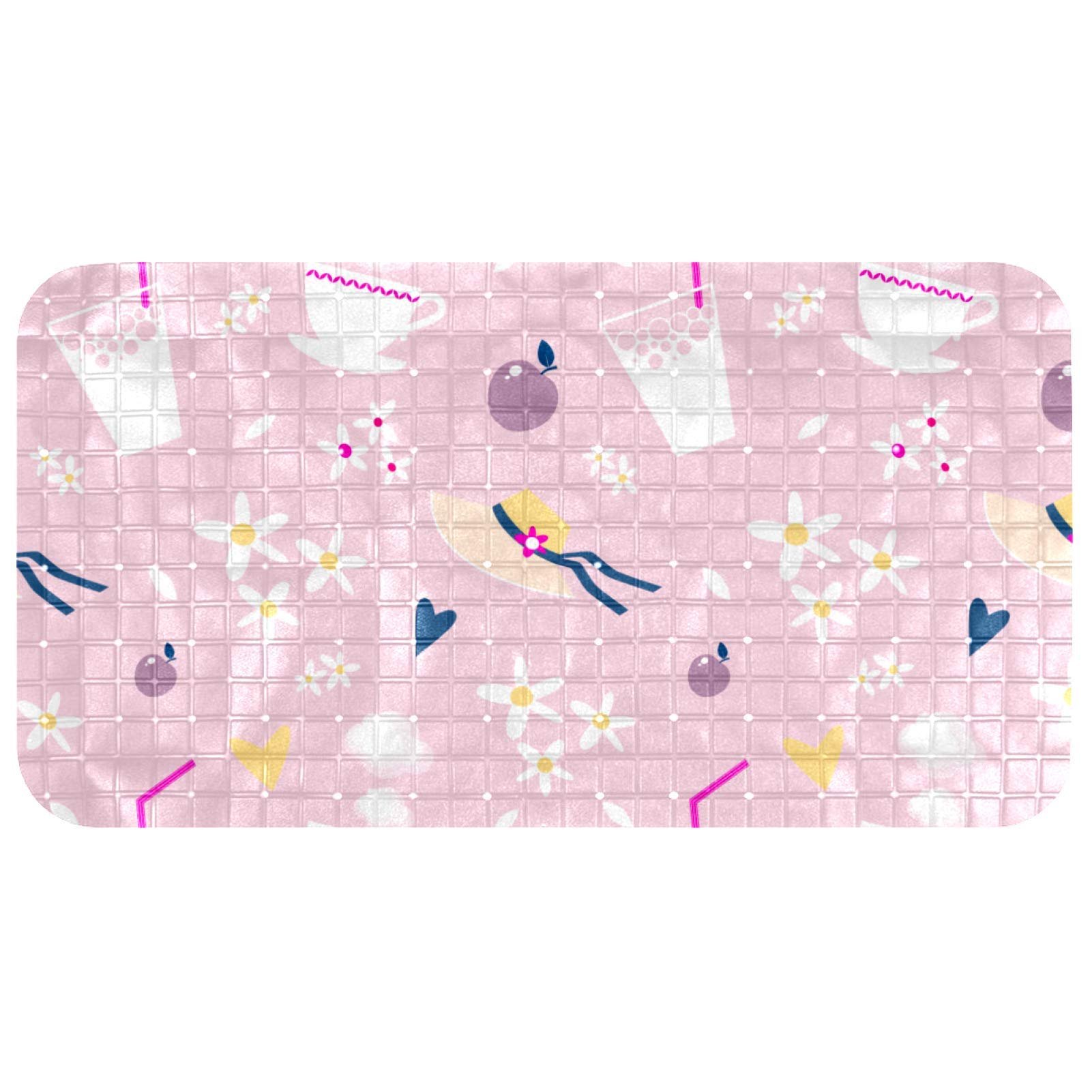 Tapis de douche pour bébé Bennigiry 67x37cm avec ventouses