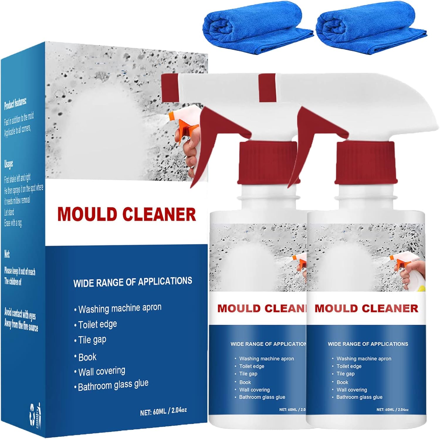 FOTTEPP Mould Cleaner Spray, Mildew Cleaner Foam, Mould